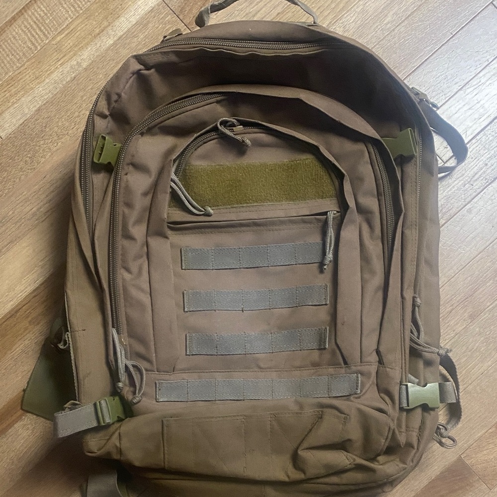 Tactical Brown Backpack Bug Out Gear Coyote Brown Bugout Bag